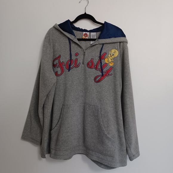 Looney Tunes Feisty Half Zip Sweater - Picture 1 of 6